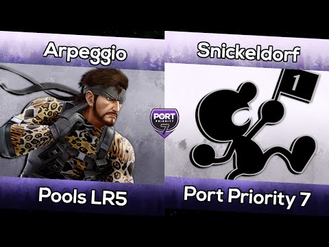 Arpeggio (Snake) vs Snickeldorf (Mr. Game & Watch) - Port Priority 7 Pools Losers Round 5