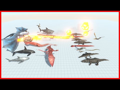 FLYING UNITS + AQUATIC VS 2x FACTION 3x BOSS - ANIMAL REVOLT BATTLE SIMULATOR