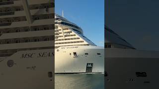 MSC Seashore sailing away from Port Canaveral! #shorts #msc #msccruises #mscseashore #cruiseship