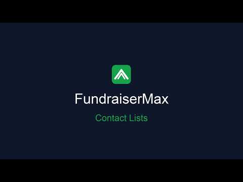 Contact Lists