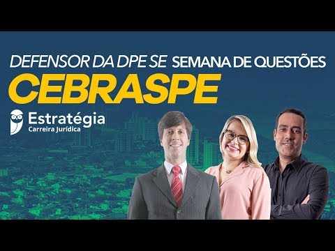 Defensor DPE SE - Semana de questões CEBRASPE: Direitos Difusos e Coletivos