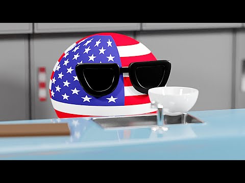 USA MAKES ITALIAN FOOD | Countryballs Animation