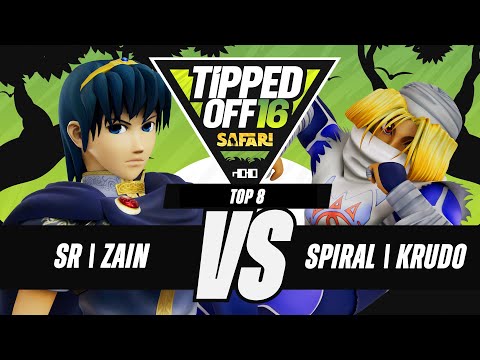 Tipped Off 16: Safari - SR | Zain (Marth) vs Spiral | Krudo (Sheik) - SSBM Top 8 Winners Final