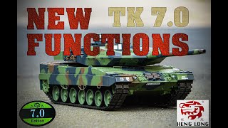 RC Panzer Leopard 2 A6 Heng Long 1/16 neue Funktionen TK7.0