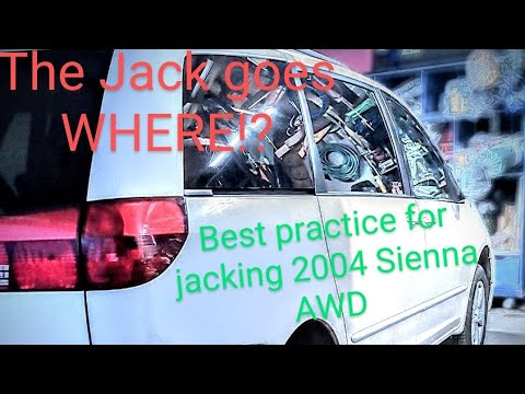 Jack point locations 2004 Toyota Sienna AWD