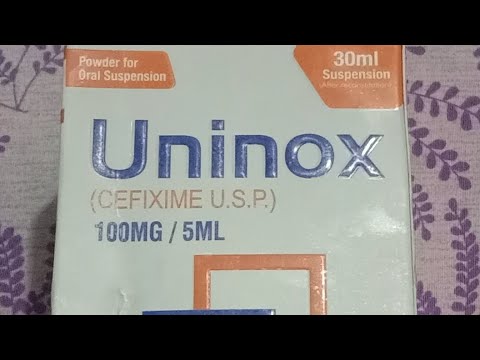 Uninoz(Cefixim100mg/5ml)chest infection/uses in.urdu/how to use cefixim syrup