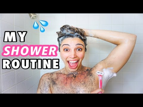 MY SHOWER ROUTINE: PAMPERING, FEMININE HYGIENE, HAIR CARE & FACE WASH ALL CELEBS USE!