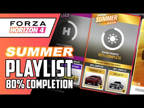 Summer Festival Playlist 80% Completion Guide FORZA HORIZON 4