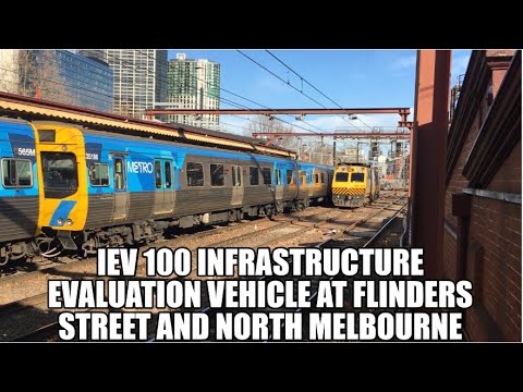 IEV 100 Infrastructure Evaluation Vehicle at Flinders Street and North Melbourne