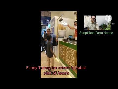 Funny Turkey Icecream in Dubai visit of Awam