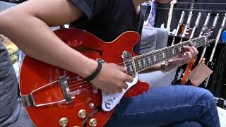 Video thumbnail for Epiphone Casino Coupe in Cherry Red clean sound sample and demo by Nafiri Music Jakarta