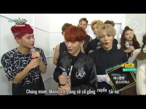 [VNMX] [Vietsub] 150911 Monsta X & Red Velvet Music Bank Interview