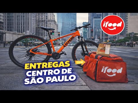 IFOOD DE BIKE -BORA MATAR O LEÃO🦁, CENTRO DE SÃO PAULO #IRL #IFOOD #BIKE #ENTREGAS #BOMDIA