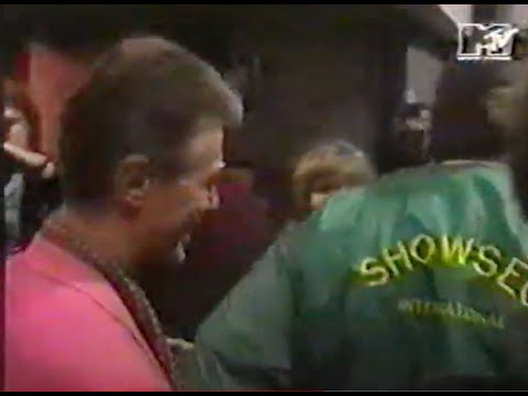 David Bowie - ARRIVING AT WEMBLEY STADIUM - MTV -  20 April 1992