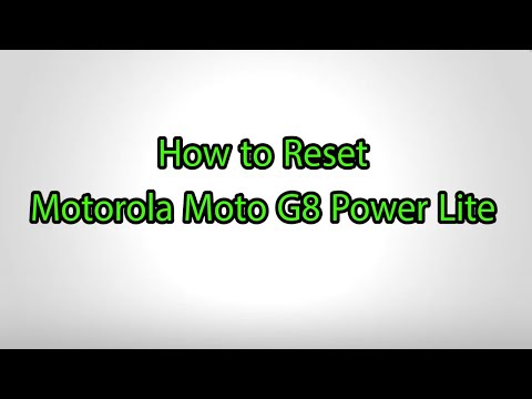 How to Hard Reset Motorola Moto G8 Power Lite - Pattern Unlock