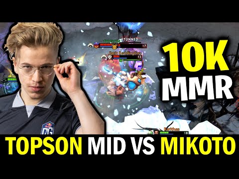 when TOPSON mid vs 10K MMR Mikoto in SEA Server Dota 2