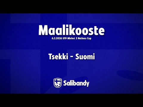 Maalikooste: Tšekki - Suomi (Miehet U19)