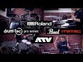 drum-tec pro electronic drums with Pearl Mimic Pro + ATV & Roland e-cymbals