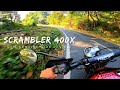 In Depth Triumph Scrambler 400 X Ride Review The Fun To Ride Budget Scrambler Bike In India