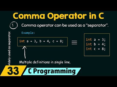 Comma Operator in C
