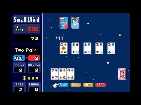 Balatro for the Nintendo E-Reader