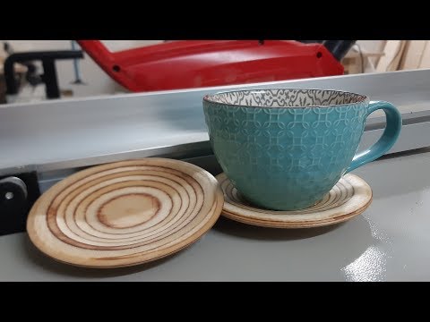 Teller Drechseln/ Untertasse für Kaffeetasse