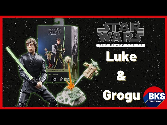 Vídeo relacionado con Star Wars The Black Series, Luke Skywalker & Grogu, Libro de Boba Fett, Figuras de acción de 15 cm, Pack de 2 Figuras