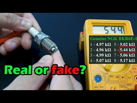 Spark Plug Resistance Testing with a Multimeter - New and Old plugs tested