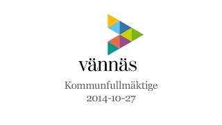preview picture of video 'Vännäs Kommunfullmäktige 2014-10-27'
