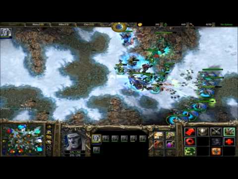 4v4 Random Team #14 Warcraft 3 The Frozen Throne Battle net Multiplayer Commentary