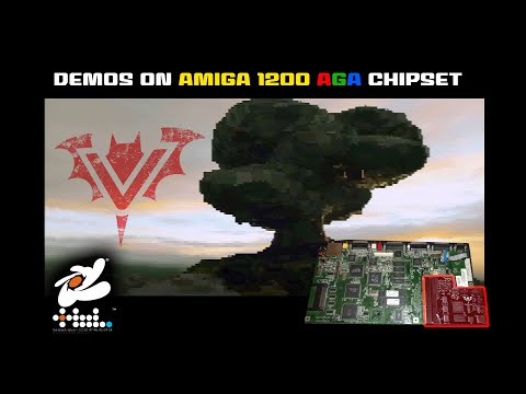 Amiga Vampire 1200 AGA TBL Ocean Machine DEMO on Gold Core 2.12