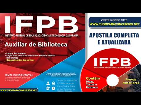 Apostila IFPB 2015 - Auxiliar de Biblioteca (Nivel Fundamental)