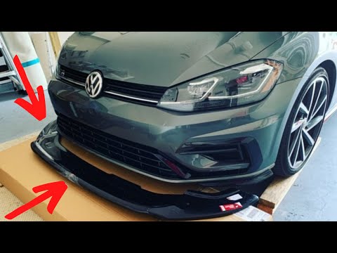 MK 7.5 VW GOLF R GETS MAXTON DESIGN front lip! // install.