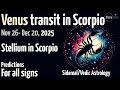 Venus Transit In Scorpio 2025 Nov 26 Dec 20 Stellium In Scorpio Vedic Astrology Astrology
