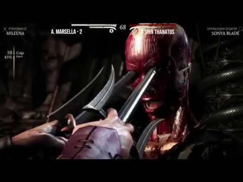 Feimitsu's Friends MKX Semifinals - A Marsella (Mileena) vs Shin Thanatos (Kung Lao / Sonya)