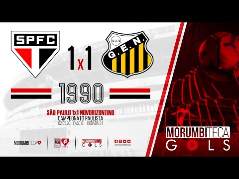 São Paulo 1x1 Novorizontino - Paulista - Fase 01 - Rodada 21 - 02/05/90