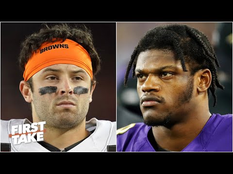 貝克・梅菲爾德還是拉馬爾・傑克遜誰更有壓力獲得季後賽資格？| 第一視角 (Baker Mayfield or Lamar Jackson: Who is under more pressure to clinch a playoff berth? | First Take)