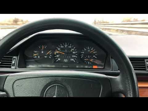 Mercedes W124 2.5D 113 Hp no Turbo, acceleration and top speed