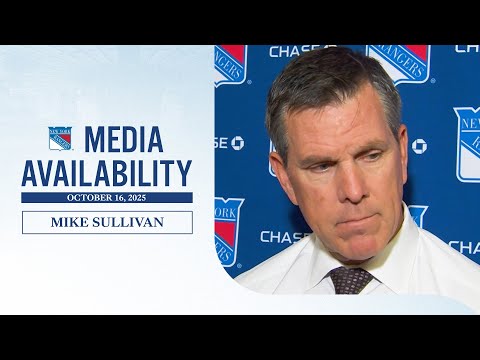 NYR at TOR: Mike Sullivan Postgame Media Availability | Oct. 16, 2025