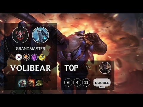 Volibear Top vs Kled - KR Grandmaster Patch 10.3