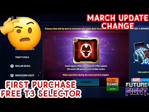 🤐first purchase free t3 selector in Marvel future fight Mr GAMER VINES Hindi 👍