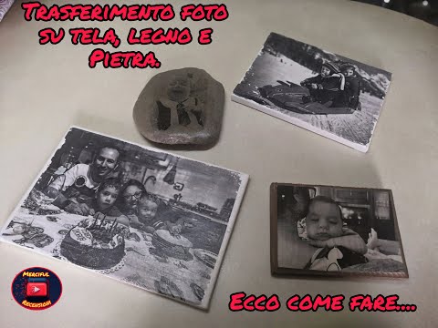 Come trasferire una fotografia su tela, legno, pietra o su qualunque superficie piana.