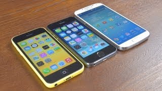 iPhone 5s vs Samsung Galaxy S4 vs iPhone 5c Speed Test!
