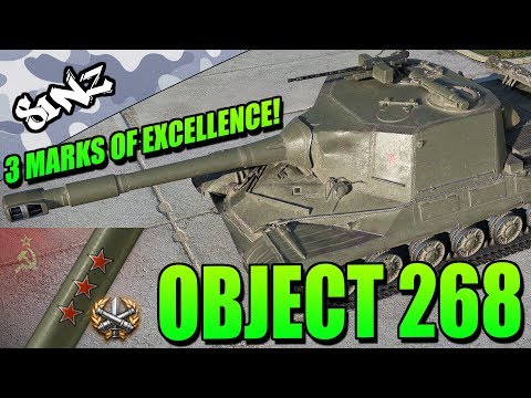 3 MARKS OF EXCELLENCE! (Object 268) - World of Tanks Console | Object 268 Gameplay