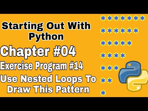 Starting Out With Python Chapter 4 Exercise Program 14 Nested Loops To Draw The Star Pattern Python