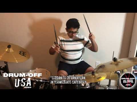 Drum-Off USA 2020 - SIDDANTH DEVANATHAN - Intermediate category