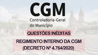 Unprecedented Issues - Internal Regulations of the CGM Manaus - Decree No. 4,764/2020
