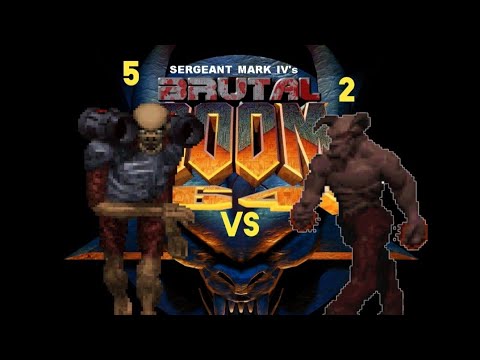 5 revenants vs 2 barons of hell brutal doom 64 (link in description)