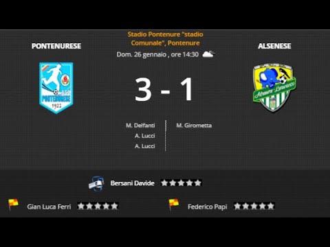 Pontenurese VS Alsenese