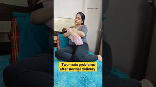 Two main problems after pregnancy| Normal delivery #shorts #shortsviral #vinay_isha #pregnancy